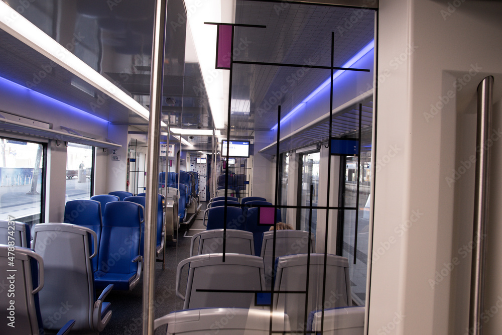 Inside A NS Train At Bilthoven The Netherlands 7-12-2019