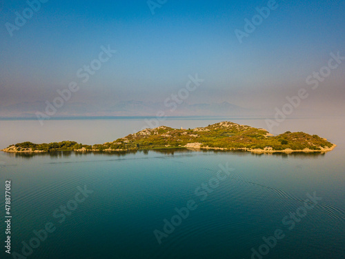 Orthodox monastery Beska on Beska islan in Lake Skadar photo