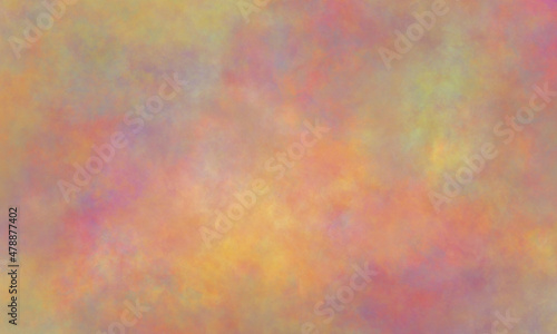 Abstract translucent watercolor background in purple, blue, green, yellow and red tones. Copy space, horizontal banner.