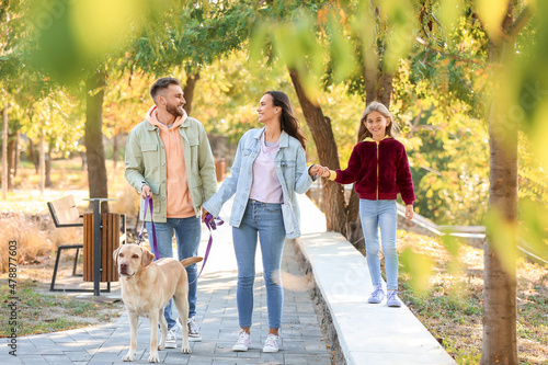 Parents with little daughte...