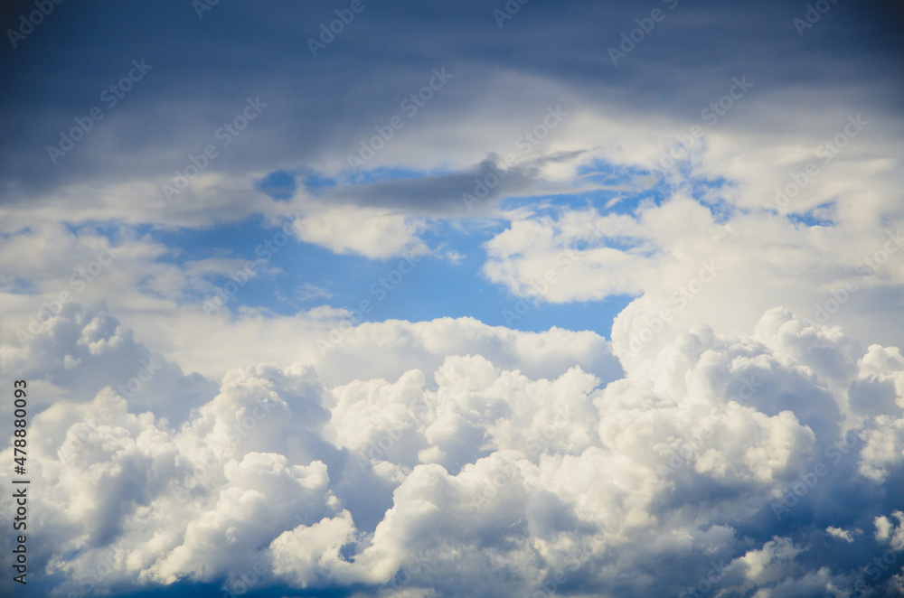 Cloudscape background sky with gray cumulus clouds Cloudscape background sky with gray cumulus clouds