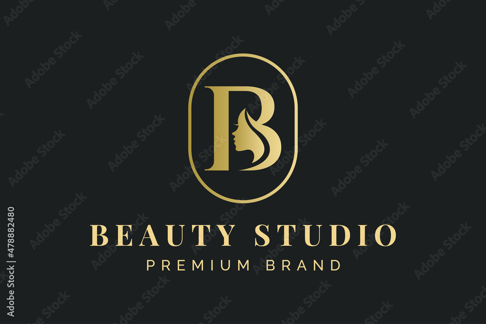 Beauty letter B monogram logo Beauty letter B monogram logo