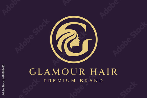 Beauty letter G monogram logo