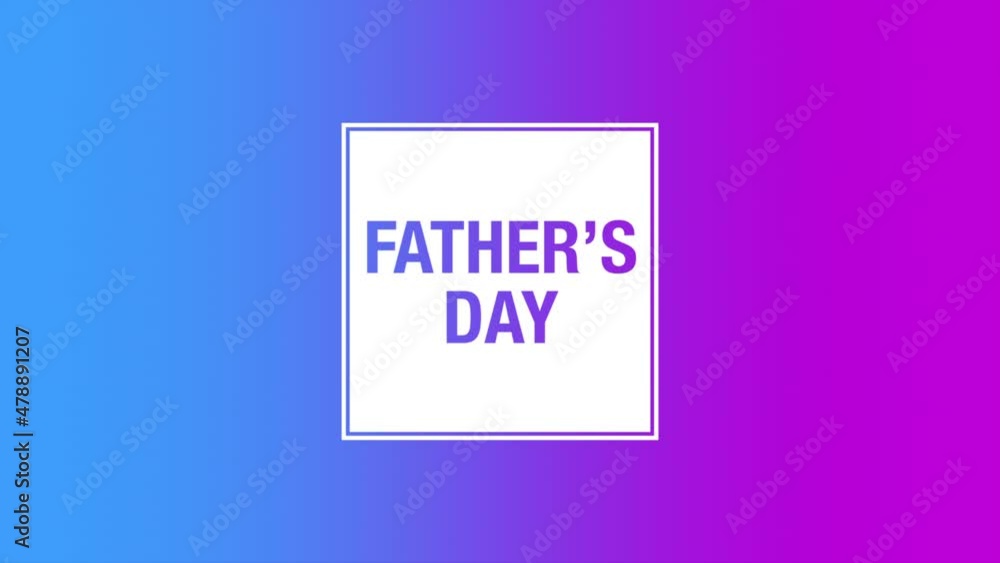 Father Day on purple and blue gradient, motion holidays and promo style background Father Day on purple and blue gradient, motion holidays and promo style background