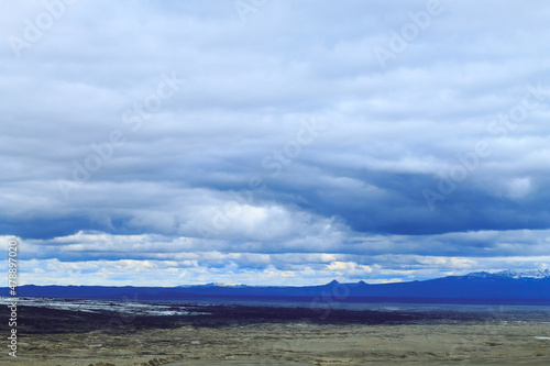 Desolate landscape from Kverfjoll area, Iceland panorama © elleonzebon