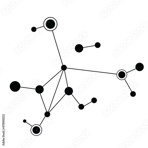 molekul symbol science vector design