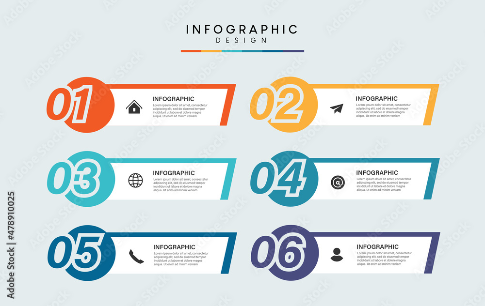 Steps business timeline infographic template design Steps business timeline infographic template design