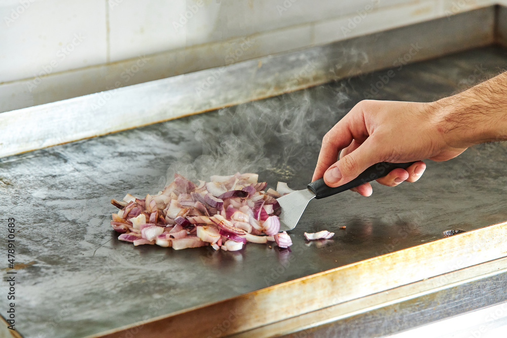 Onions On Barbeque. Onions On Barbeque.