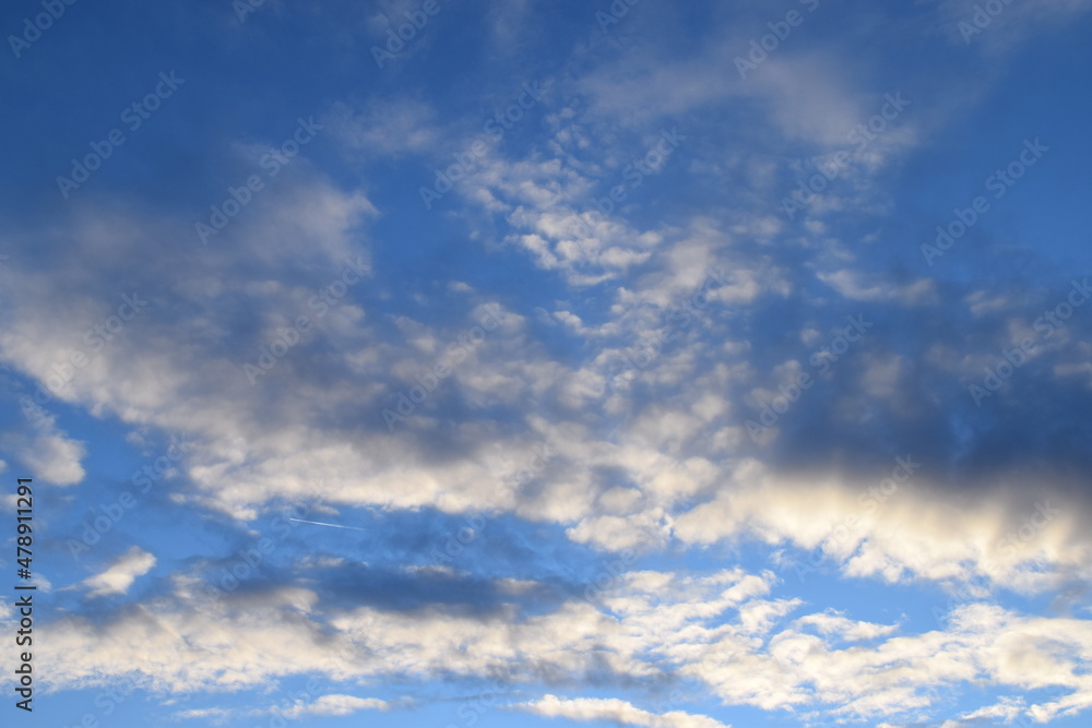 blue sky with clouds