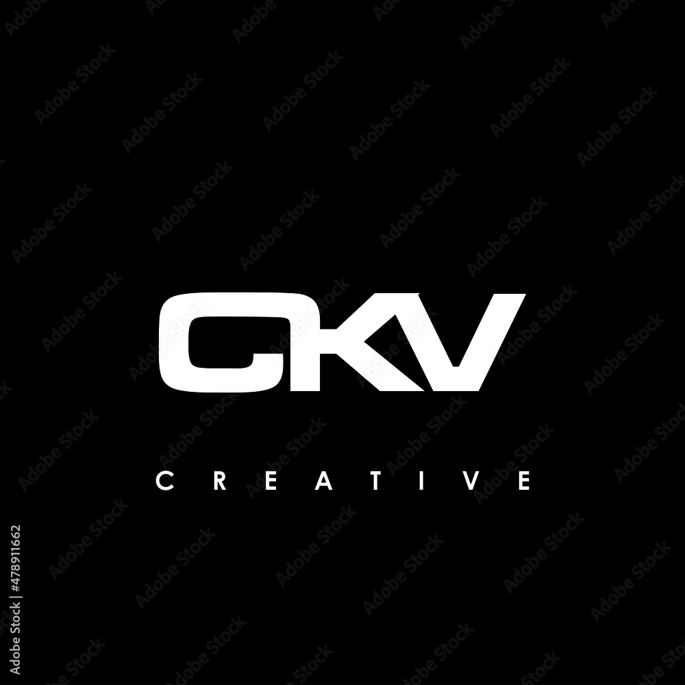 CKV Letter Initial Logo Design Template Vector Illustration CKV Letter Initial Logo Design Template Vector Illustration