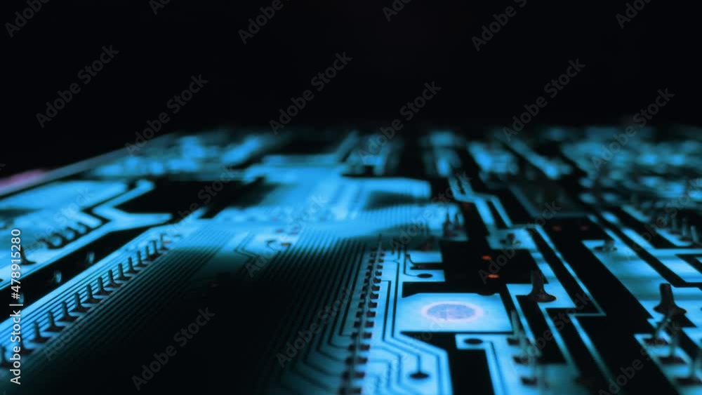 Circuit board electronics technology closeup Circuit board electronics technology closeup