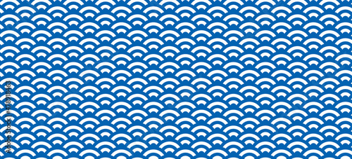 青海波　背景素材