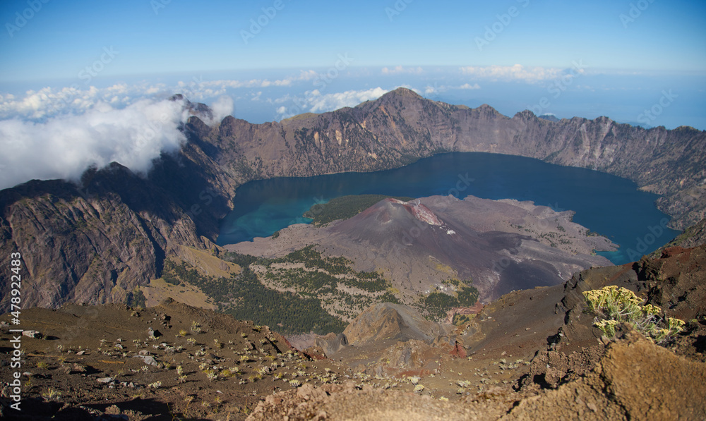 Rinjani complex landscape Stock Photo Adobe Stock