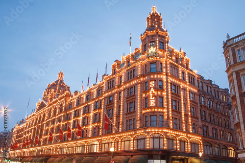 A famous department store in London.  photo