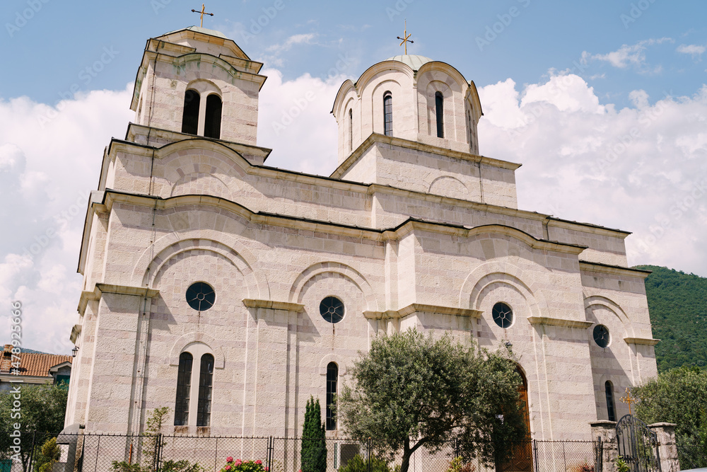 Church of St. Sava in Tivat. Montenegro