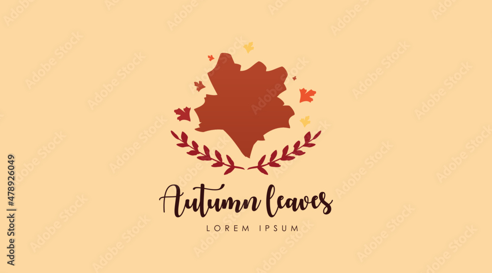 Autumn Logo Design Concept Vector. Seasonal Logo of Autumn Logo Template