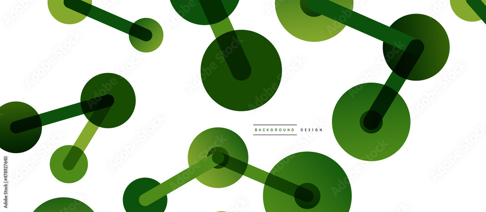 Abstract background. Round dots connected by lines. Trendy techno business template for wallpaper, banner, background or landing Abstract background. Round dots connected by lines. Trendy techno business template for wallpaper, banner, background or landing