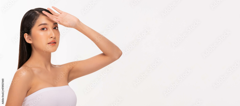 Beauty asian women portrait face with natural skin and skin care healthy hair and skin close up face beauty portrait.Beauty Concept. Beauty asian women portrait face with natural skin and skin care healthy hair and skin close up face beauty portrait.Beauty Concept.