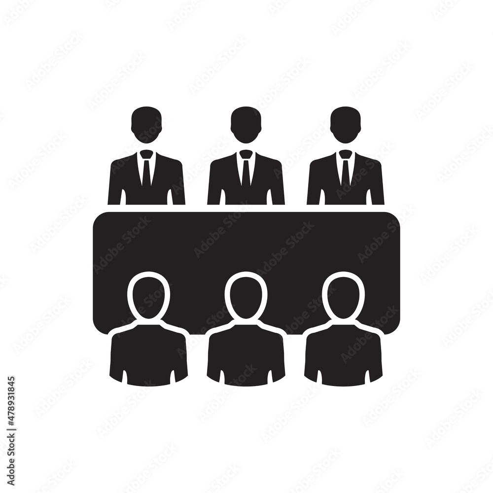 Business meeting icon ( vector illustration ) Business meeting icon ( vector illustration )