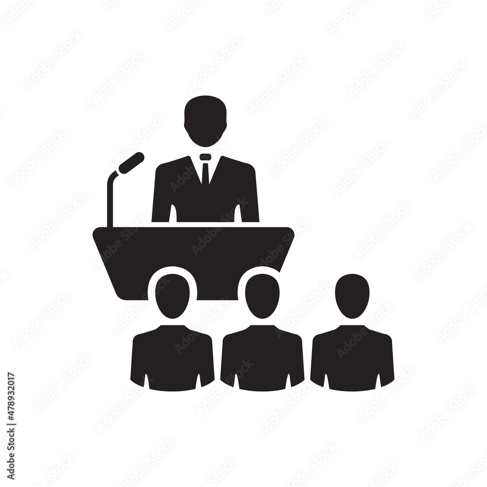 Business conference icon ( vector illustration )
