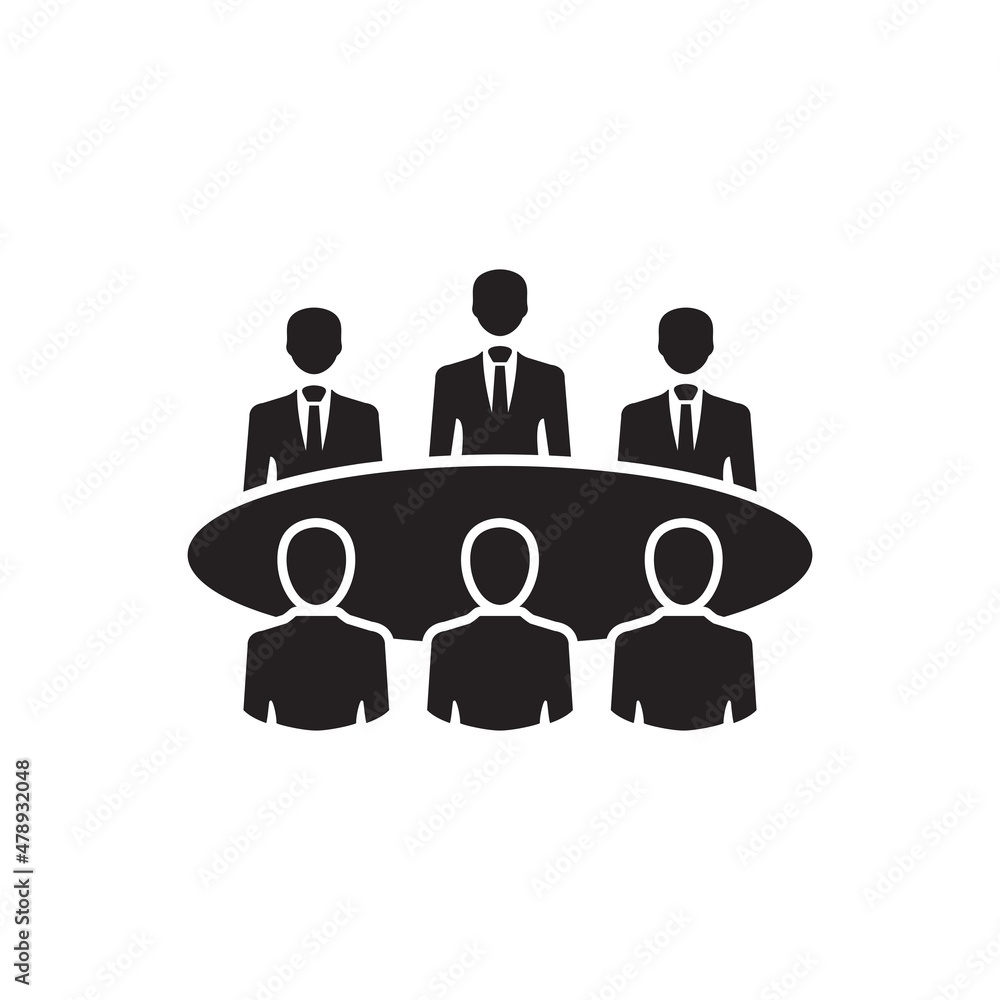 Business meeting icon ( vector illustration ) Business meeting icon ( vector illustration )