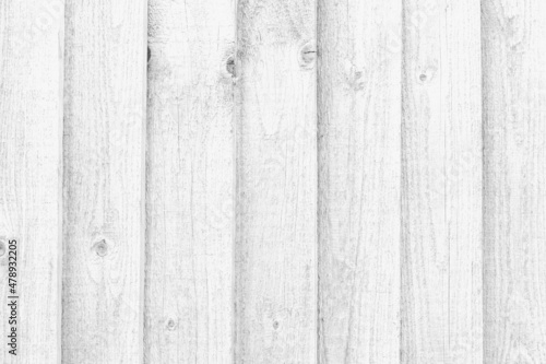 Close up of white wooden panel texture background, English wood fence for decoration or space for your text and design