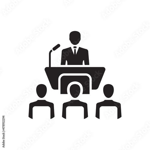 Business conferance icon ( vector illustration )