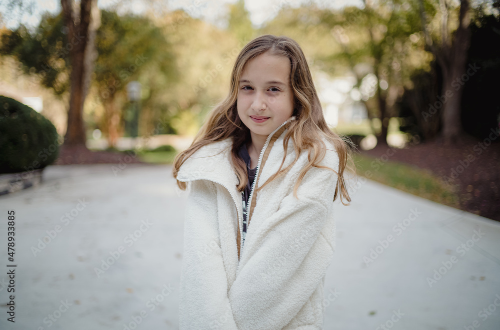 Portrait of a young girl Portrait of a young girl