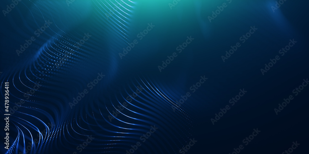 Abstract colorful digital particles wave with bokeh and light background, 3d render wave line dot background, line wave light glowing effect particular background. Abstract colorful digital particles wave with bokeh and light background, 3d render wave line dot background, line wave light glowing effect particular background.