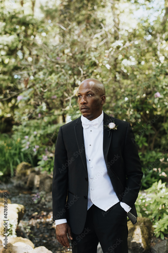 A Portrait of a Stylish, Handsome Groom A Portrait of a Stylish, Handsome Groom
