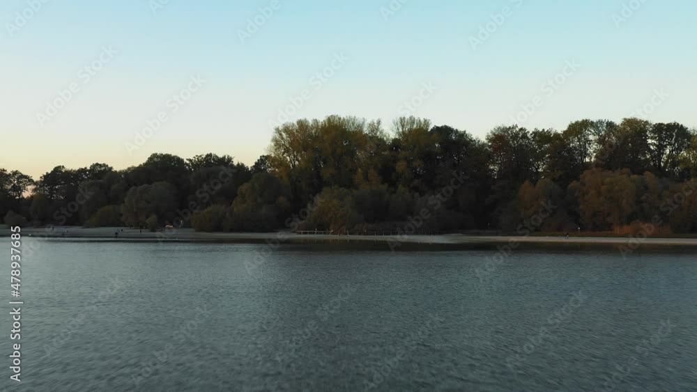 Drone Flying by Ducks in Bodensee Lake in Germany Drone Flying by Ducks in Bodensee Lake in Germany
