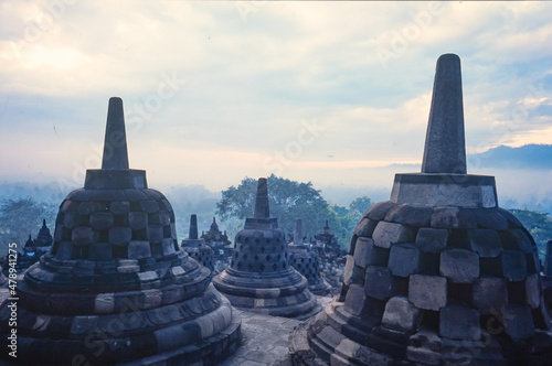 temple of borobodur in java, indonesia