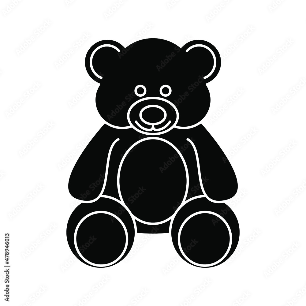 teddy bear vector. vector icon for apps and websites. vector illustration teddy bear vector. vector icon for apps and websites. vector illustration