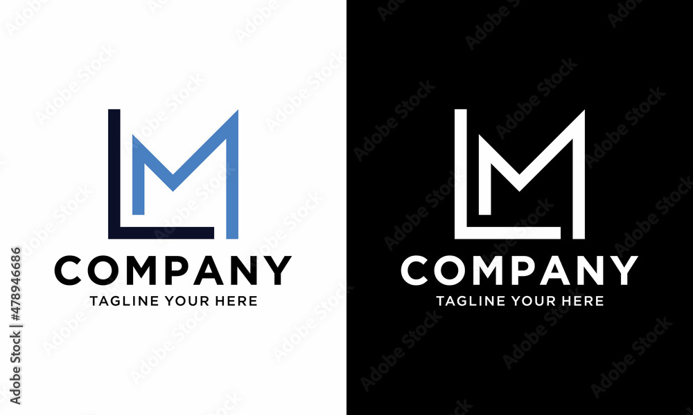 Creative Innovative Initial Letter logo LM ML. Minimal Monogram. Professional initial design. Premium Business typeface. Alphabet symbol and sign. on a black and white background. Creative Innovative Initial Letter logo LM ML. Minimal Monogram. Professional initial design. Premium Business typeface. Alphabet symbol and sign. on a black and white background.