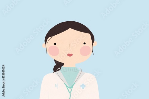 Woman doctor illustration photo