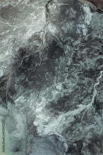 top down shot of a mine 