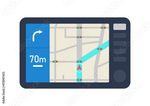 カーナビのイラスト素材｜mayucolor03