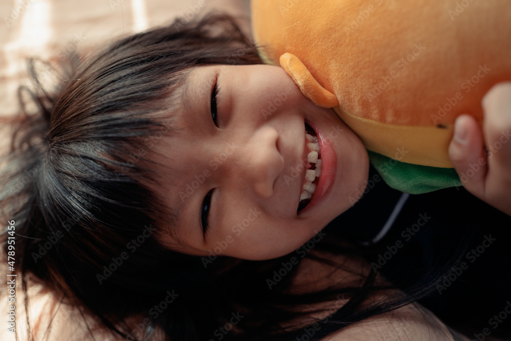 cute little child on bed cute little child on bed