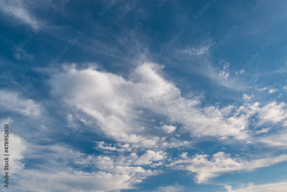 The most beautiful sky background with white clouds on shutterstock .