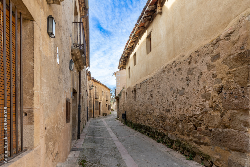 details of the historic buildings of the city of Pedraza in the province of Segovia