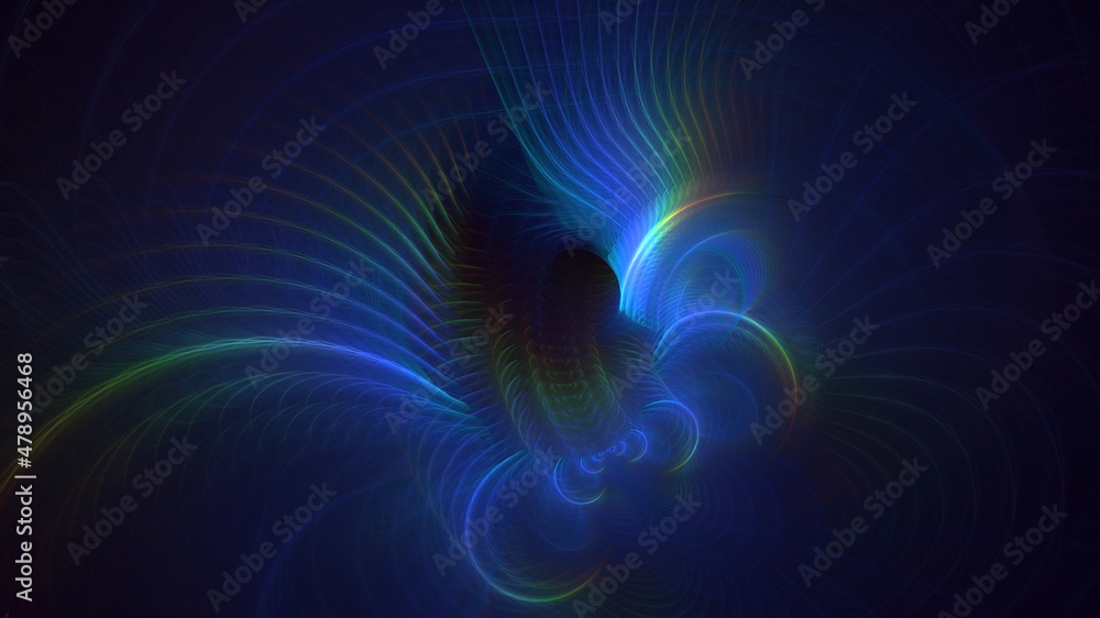 3D rendering abstract colorful fractal light background 3D rendering abstract colorful fractal light background