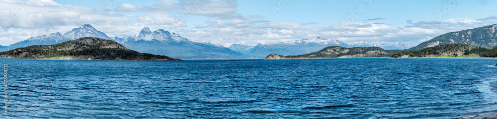 View of Beagle Channel, Land of Fire (Tierra del Fuego), Argentina