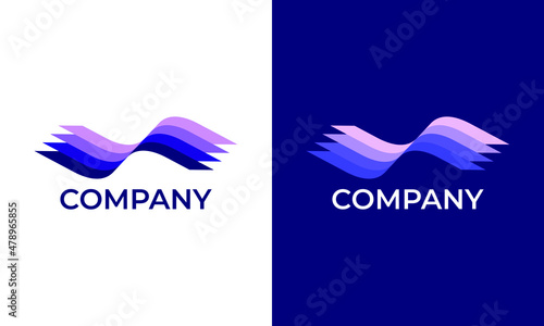 Abstract S logo. Modern Company Design Template. photo