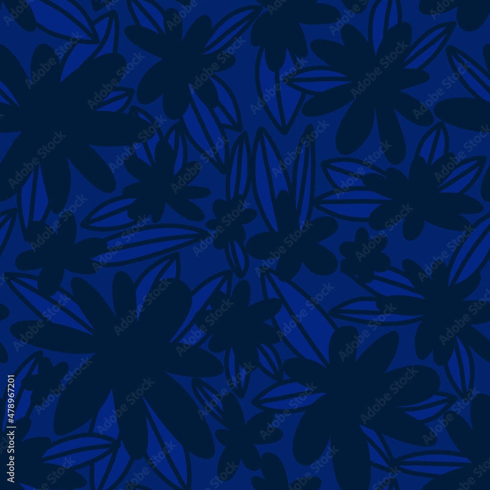 Simple floral seamless pattern with flowers for fabrics and cards and linens and kids and wrapping paper Simple floral seamless pattern with flowers for fabrics and cards and linens and kids and wrapping paper