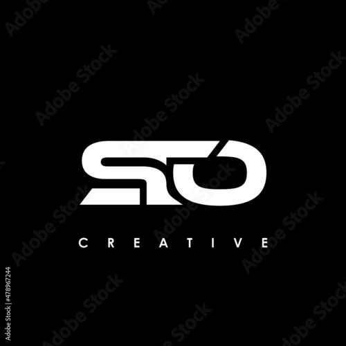 STO Letter Initial Logo Design Template Vector Illustration photo