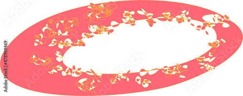 Festive toroidal framework based on the composition of mandala. A chaotic weave based on the consonance of a sedate mandala.