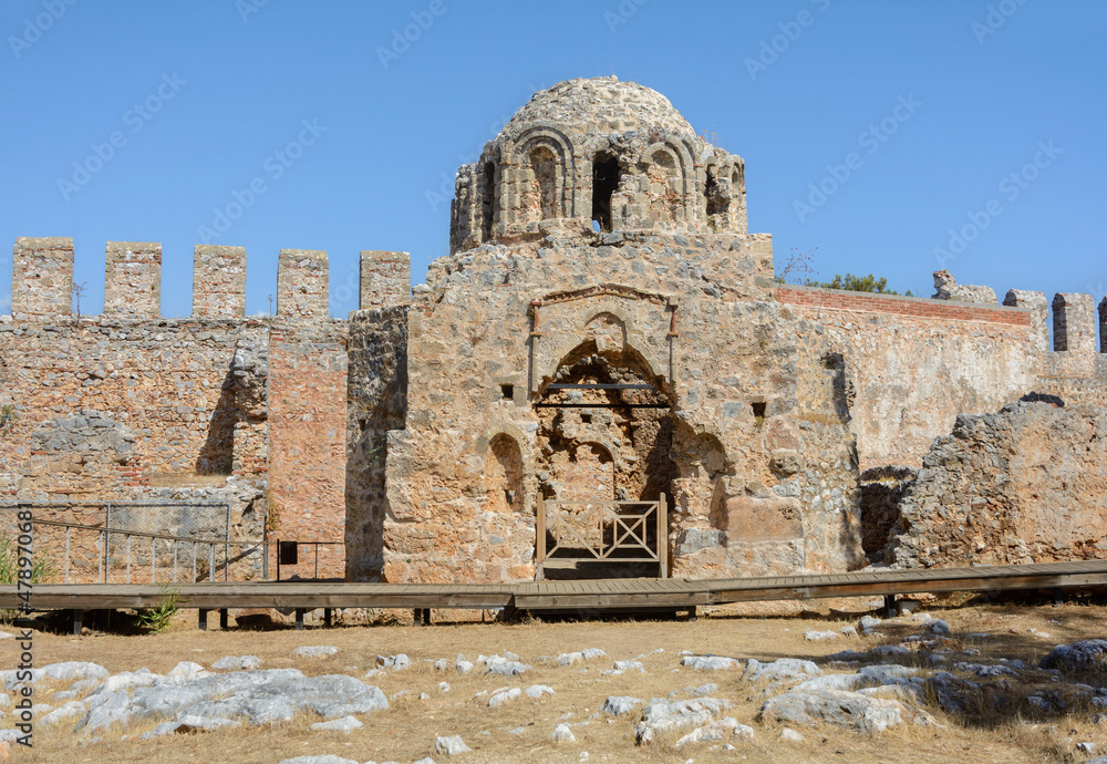 Byzantine Church of St. George. Alanya fortress. Turkey