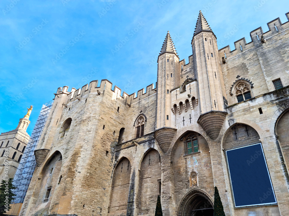 Palace of the Popes (Palais des Papes) in Avignon, France