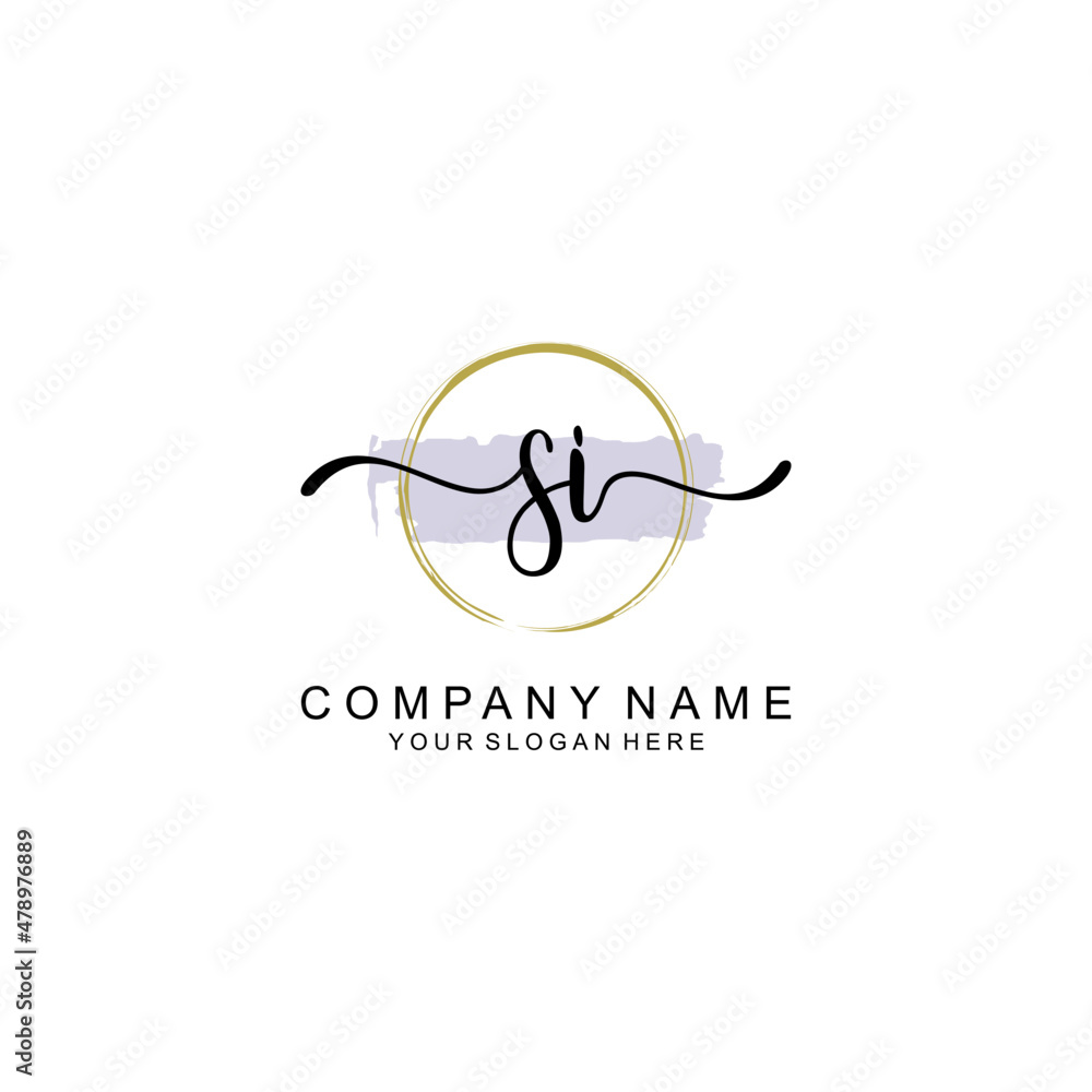 S Initial handwriting logo with circle hand drawn template vector S Initial handwriting logo with circle hand drawn template vector