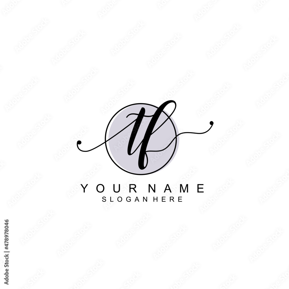 TF initial Signature logo template vector TF initial Signature logo template vector